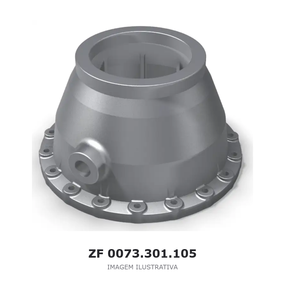 CORPO DE ACOPLAMENTO ZF – 0073.301.105 – imagem ilustrativa CORPO DE ACOPLAMENTO ZF – 0073.301.105 – imagem ilustrativa