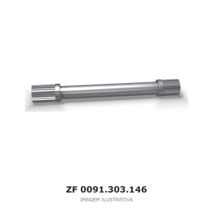 EIXO INTERMEDIÁRIO ZF 16 S 1655 OD / 16 S 1650 / 16 S 1650 OD – 0091.303.146 – imagem ilustrativa