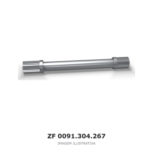 EIXO PRINCIPAL ZF 16 S 1650 / 16 S 1455 TD – 0091.304.267 – imagem ilustrativa