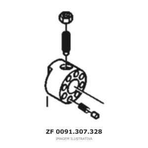 PECA ENTALHADA ZF 16 S 1650 – 0091.307.328 – imagem ilustrativa