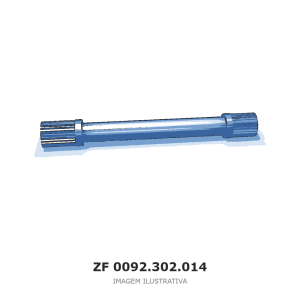 EIXO DE ACIONAMENTO ZF – 0092.302.014 – imagem ilustrativa