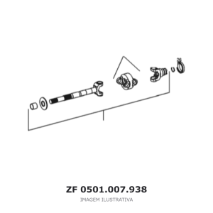 ARTICULAÇÃO DUPLA ZF MS-T 3060 – 0501.007.938 – imagem ilustrativa