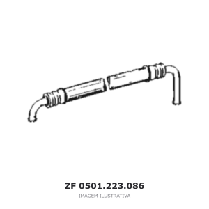 CALHA PARA MANGUEIRA ZF 3 WG 260 / 4 WG 260(2) / 4 WG 260(4) – 0501.223.086 – imagem ilustrativa