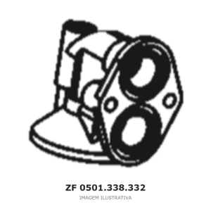 CABEÇA DO FILTRO ZF 4 WG 94 / T 7120 L / T 7140 L – 0501.338.332 – imagem ilustrativa