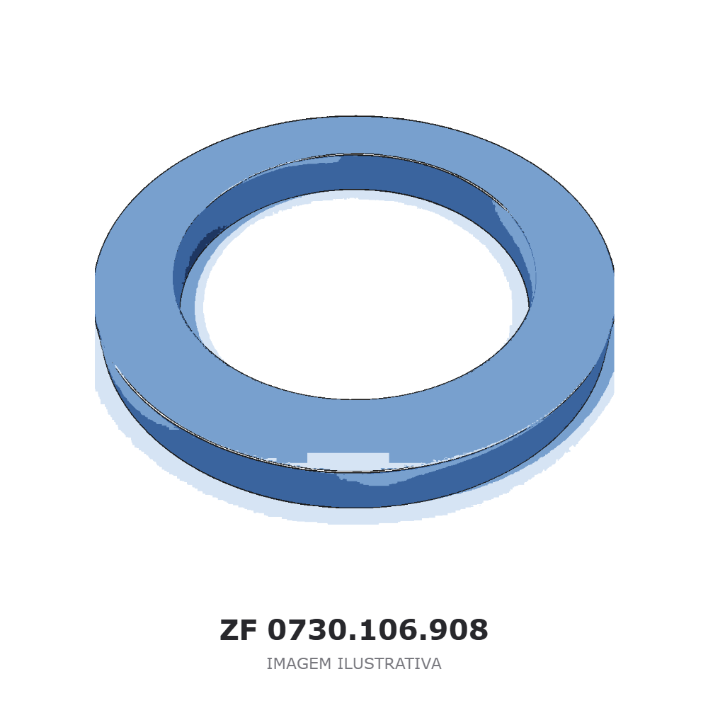 ARRUELA DE AJUSTE ZF 16 S 221 PTO / 16 S 2225 TD / 16 S 2525 TO – 0730.106.908 – imagem ilustrativa ARRUELA DE AJUSTE ZF 16 S 221 PTO / 16 S 2225 TD / 16 S 2525 TO – 0730.106.908 – imagem ilustrativa