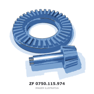 COROA DE ROLOS ZF 9 S 1110 TD / 9 S 1310 TD / 9 S 1315 TD – 0750.115.974 – imagem ilustrativa