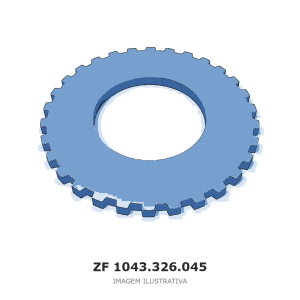 CHAPA DE FIXAÇÃO ZF ECCOM 1,5 / ECCOM 1.5 / ECCOM 1.8 – 1043.326.045 – imagem ilustrativa