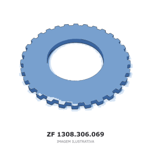 CHAPA DE BLOQUEIO ZF – 1308.306.069 – imagem ilustrativa