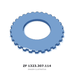 CHAPA DE APOIO ZF – 1323.307.114 – imagem ilustrativa