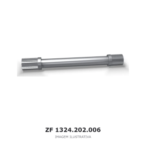 EIXO DE ACIONAMENTO ZF 9 AS 1310 TD / 9 S 1110 TD / 9 S 1310 TD – 1324.202.006 – imagem ilustrativa