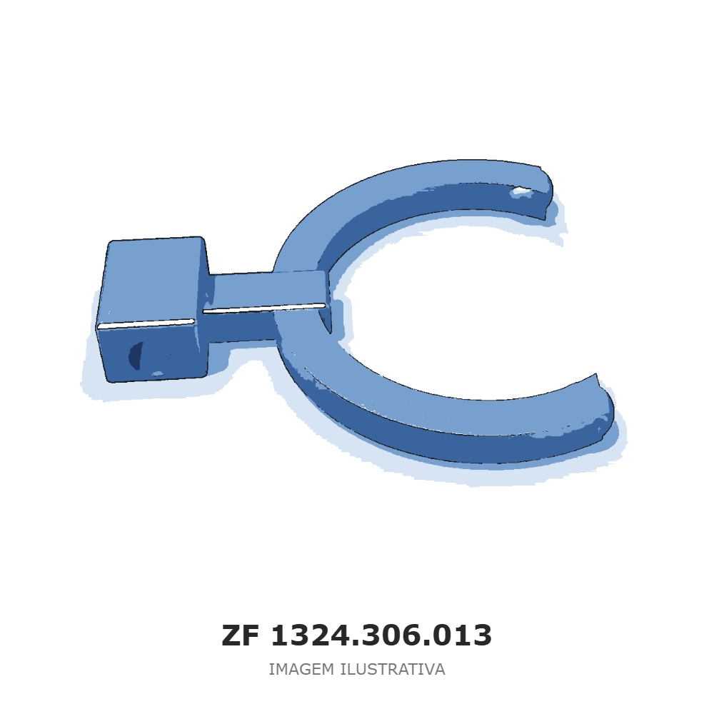 GARFO DE MUDANCA ZF 9 S 1110 TO / 9 S 1310 TD / 9 S 1115 TD – 1324.306.013 – imagem ilustrativa GARFO DE MUDANCA ZF 9 S 1110 TO / 9 S 1310 TD / 9 S 1115 TD – 1324.306.013 – imagem ilustrativa
