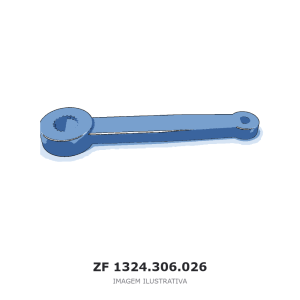 HASTE DE MUDANÇA ZF 9 S 1110 TO / 9 S 1310 TD / 9 S 1115 TD – 1324.306.026 – imagem ilustrativa