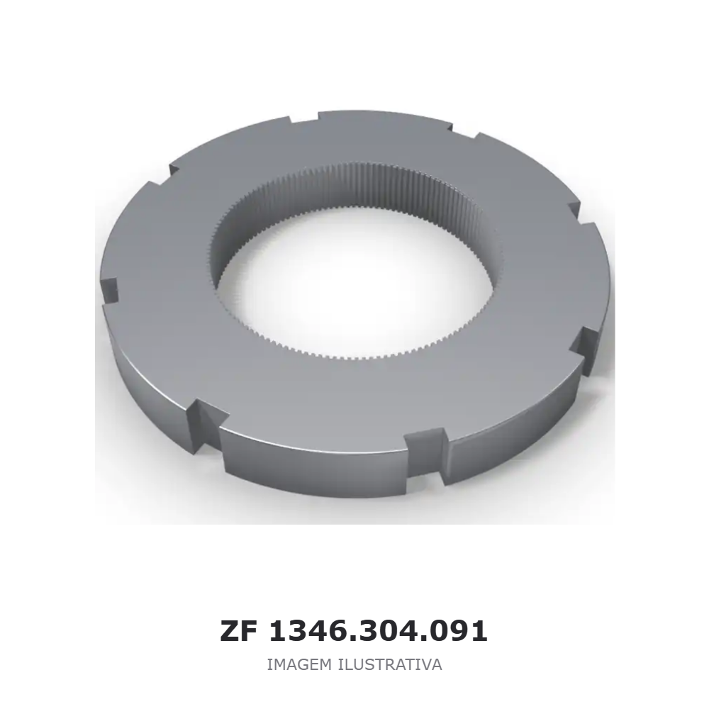 CORPO DE SÍNCRONIZAÇÃO ZF 6 S 1010 BO – 1346.304.091 – imagem ilustrativa CORPO DE SÍNCRONIZAÇÃO ZF 6 S 1010 BO – 1346.304.091 – imagem ilustrativa