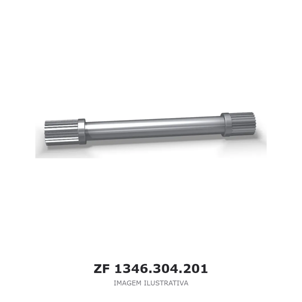 EIXO PRINCIPAL ZF 6 S 1000 TO / 6 AS 1000 TO / 6 AS 1010 BO – 1346.304.201 – imagem ilustrativa EIXO PRINCIPAL ZF 6 S 1000 TO / 6 AS 1000 TO / 6 AS 1010 BO – 1346.304.201 – imagem ilustrativa