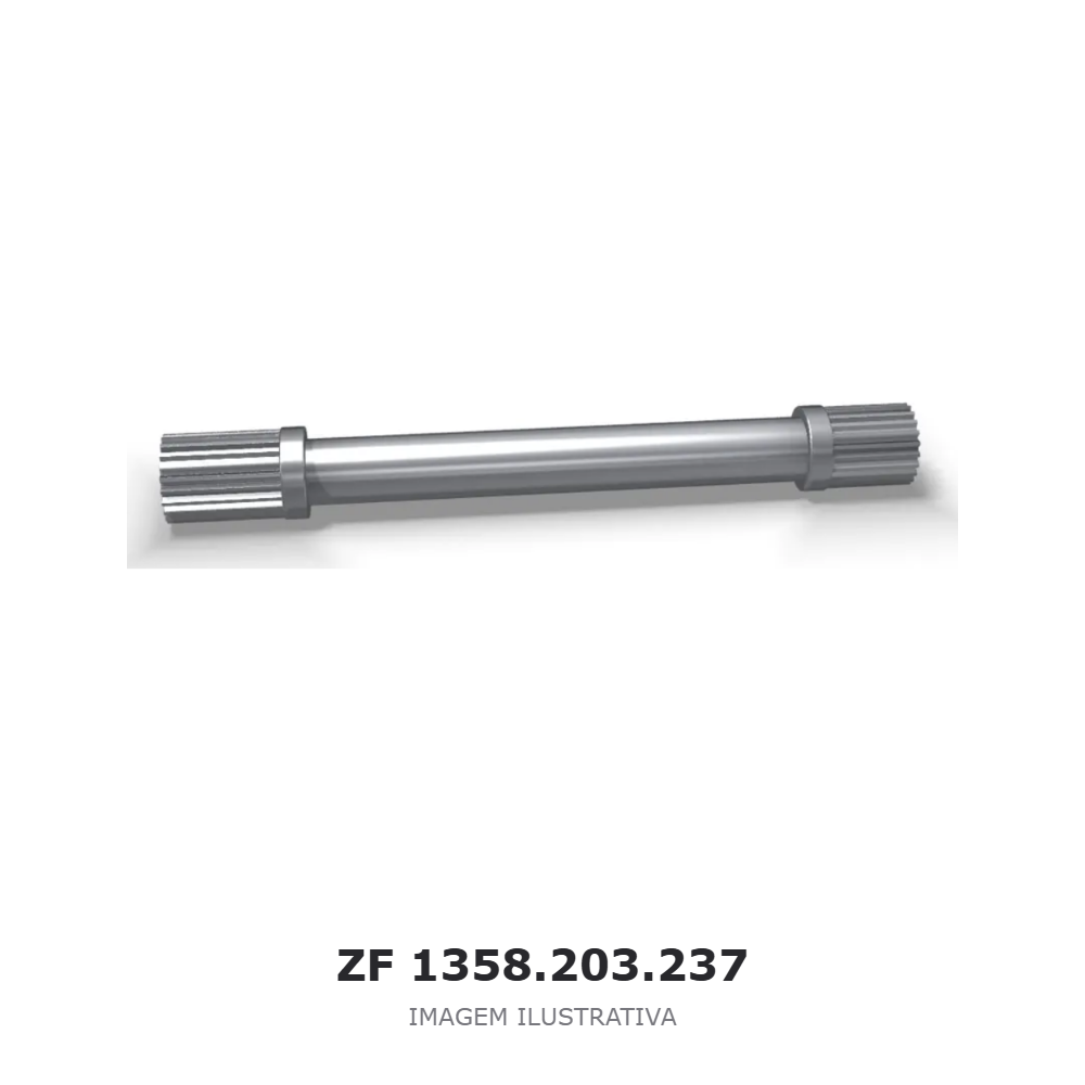EIXO INTERMEDIÁRIO ZF 12 TX 2420 TD / 12 TX 2620 TD / 12 TX 2424 TD – 1358.203.237 – imagem ilustrativa EIXO INTERMEDIÁRIO ZF 12 TX 2420 TD / 12 TX 2620 TD / 12 TX 2424 TD – 1358.203.237 – imagem ilustrativa