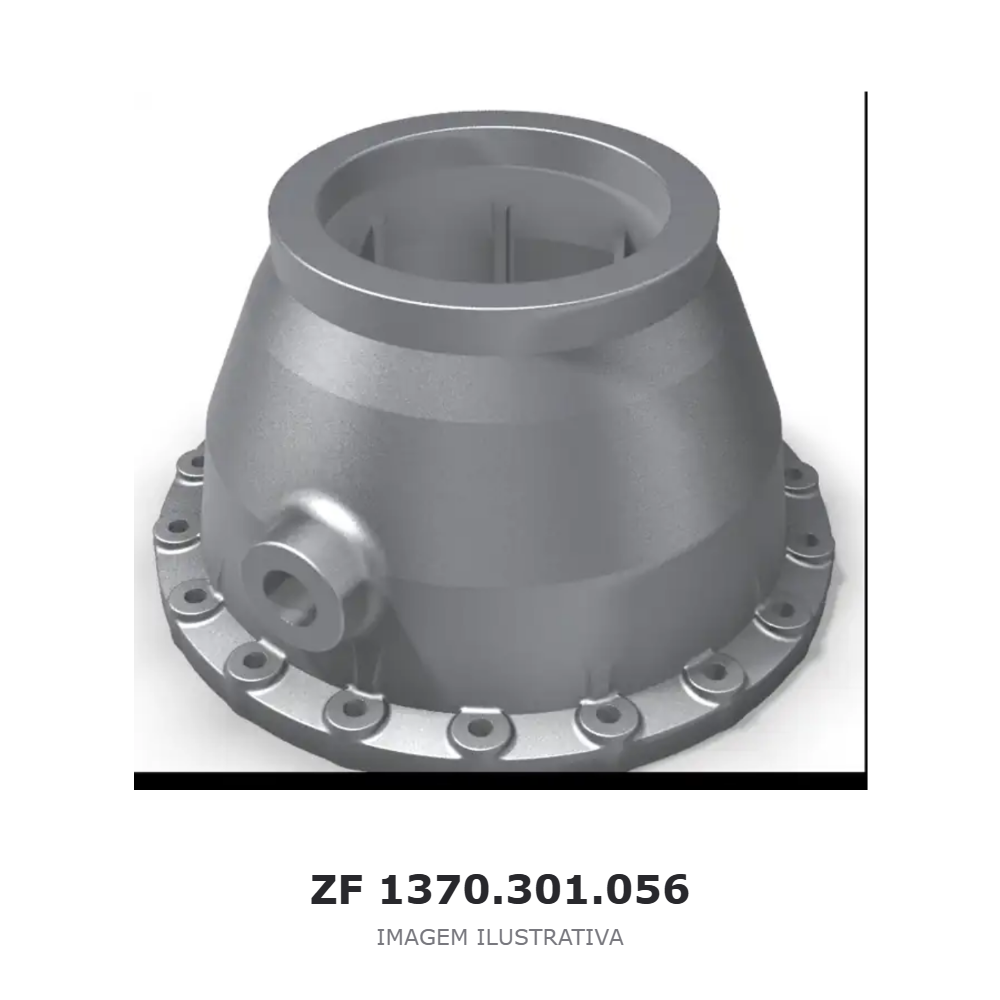 CARCAÇA DE VÁLVULA ZF 12 TX 2620 TD / 12 TX 2624 TD / 12 TX 3420 TO – 1370.301.056 – imagem ilustrativa CARCAÇA DE VÁLVULA ZF 12 TX 2620 TD / 12 TX 2624 TD / 12 TX 3420 TO – 1370.301.056 – imagem ilustrativa