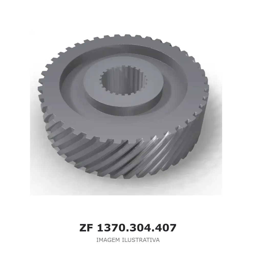 ENGRENAGEM HELICOIDAL ZF 16 TX 2644 TD / 16 TX 2644 TO / 16 TX 2641 TD – 1370.304.407 – imagem ilustrativa ENGRENAGEM HELICOIDAL ZF 16 TX 2644 TD / 16 TX 2644 TO / 16 TX 2641 TD – 1370.304.407 – imagem ilustrativa