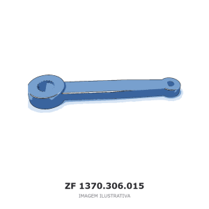 HASTE DE MUDANÇA ZF 16 TX 2644 TD / 16 TX 2644 TO / 16 TX 2641 TD – 1370.306.015 – imagem ilustrativa