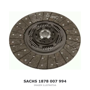 DISCO DE EMBREAGEM SACHS 395 MM MERCEDES-BENZ – 1878 007 994 – imagem ilustrativa