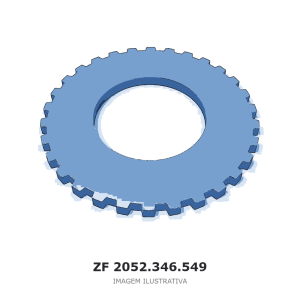 CHAPA DE COBERTURA ZF S-MATIC 200 G / S-MATIC 220 G / S-MATIC 240 G – 2052.346.549 – imagem ilustrativa