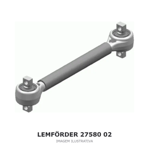 BRAÇO OSCILANTE DA SUSPENSÃO LEMFÖRDER SCANIA – 27580 02 – imagem ilustrativa