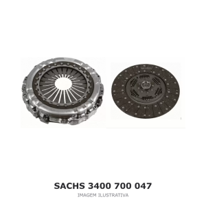 KIT DE EMBREAGEM SACHS 430 MM VOLVO – 3400 700 047 – imagem ilustrativa