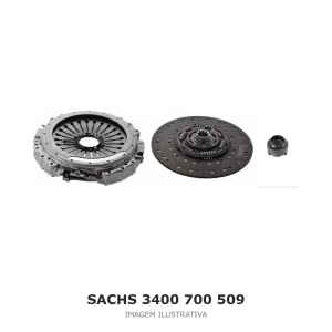 KIT DE EMBREAGEM SACHS XTEND 430 MM COM AJUSTE AUTOMÁTICO – 3400 700 509 – imagem ilustrativa