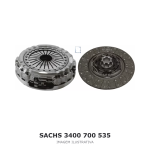 KIT DE EMBREAGEM SACHS XTEND 400 MM DISCO DUPLO – 3400 700 535 – imagem ilustrativa