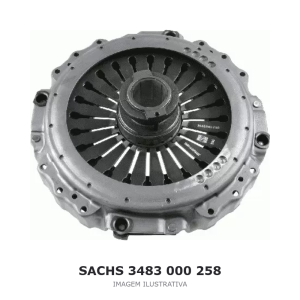 PLATÔ DE EMBREAGEM SACHS 430 MM MERCEDES-BENZ – 3483 000 258 – imagem ilustrativa