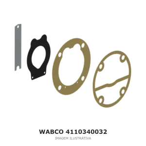 JOGO DE REPARO DO COMPRESSOR DE AR WABCO MERCEDES-BENZ – 4110340032 – imagem ilustrativa