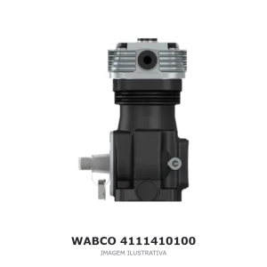 COMPRESSOR DE AR MONOCILÍNDRICO WABCO 159 CM³ CASE IH – 4111410100 – imagem ilustrativa