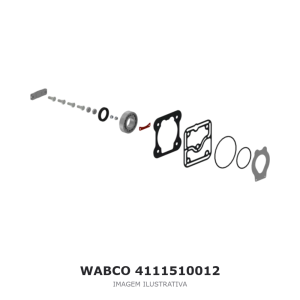 JOGO DE REPARO DO COMPRESSOR DE AR WABCO – 4111510012 – imagem ilustrativa