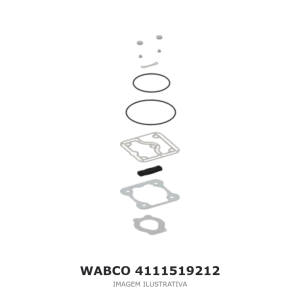 JOGO DE REPARO DO COMPRESSOR DE AR WABCO MERCEDES-BENZ – 4111519212 – imagem ilustrativa