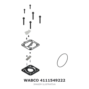 JOGO DE REPARO DO COMPRESSOR DE AR WABCO – 4111549222 – imagem ilustrativa