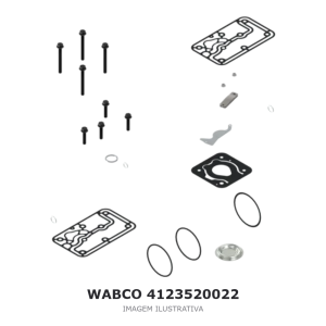 JOGO DE REPARO DO COMPRESSOR DE AR WABCO MERCEDES-BENZ / MAN – 4123520022 – imagem ilustrativa