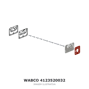 JOGO DE REPARO DO COMPRESSOR DE AR WABCO VOLVO – 4123520032 – imagem ilustrativa