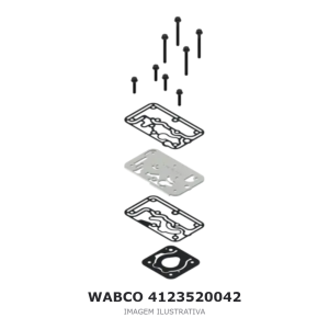 JOGO DE REPARO DO COMPRESSOR DE AR WABCO VOLVO – 4123520042 – imagem ilustrativa