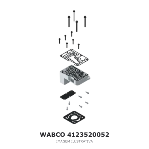 JOGO DE REPARO DO COMPRESSOR DE AR WABCO IVECO – 4123520052 – imagem ilustrativa