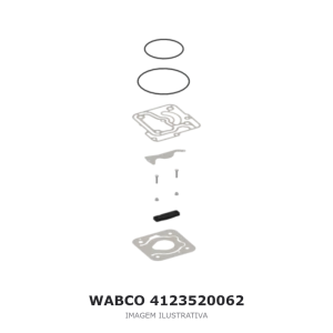 JOGO DE REPARO DO COMPRESSOR DE AR WABCO MERCEDES-BENZ – 4123520062 – imagem ilustrativa