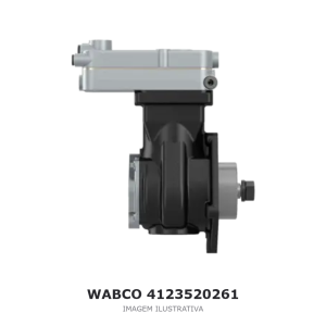 COMPRESSOR DE AR MONOCILÍNDRICO WABCO 352 CM³ MERCEDES-BENZ – 4123520261 – imagem ilustrativa