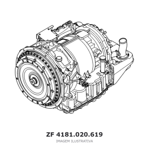 TRANSMISSÃO AUTOMÁTICA ZF ECOLIFE 6 AP 1200 B – 4181.020.619 – imagem ilustrativa