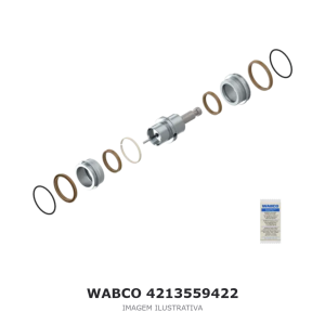 JOGO DE REPARO DO ATUADOR DA CAIXA DE CÂMBIO AUTOMATIZADA WABCO – 4213559422 – imagem ilustrativa