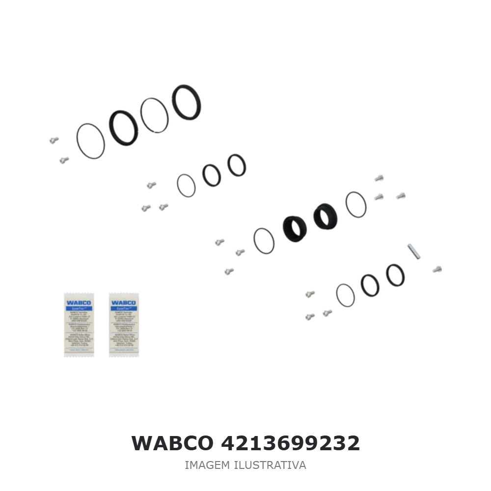 JOGO DE REPARO DO ATUADOR DA CAIXA DE CÂMBIO AUTOMATIZADA WABCO VOLVO – 4213699232 – imagem ilustrativa JOGO DE REPARO DO ATUADOR DA CAIXA DE CÂMBIO AUTOMATIZADA WABCO VOLVO – 4213699232 – imagem ilustrativa