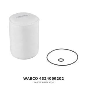 CARTUCHO FILTRO SECADOR DE AR WABCO MERCEDES-BENZ / VOLVO / SCANIA – 4324069202 – imagem ilustrativa