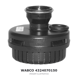 SILENCIADOR WABCO MERCEDES-BENZ / IVECO / DAF – 4324070150 – imagem ilustrativa