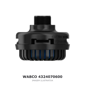 SILENCIADOR WABCO MERCEDES-BENZ / VOLVO / SCANIA – 4324070600 – imagem ilustrativa