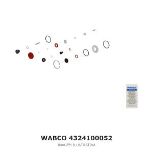 JOGO DE REPARO DO SECADOR DE AR WABCO HINO – 4324100052 – imagem ilustrativa