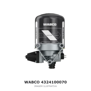 CARTUCHO FILTRO SECADOR DE AR COMPRIMIDO WABCO MERCEDES-BENZ / VOLVO / SCANIA – 4324100070 – imagem ilustrativa