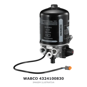 SECADOR DE AR WABCO SCANIA / DAF – 4324100830 – imagem ilustrativa