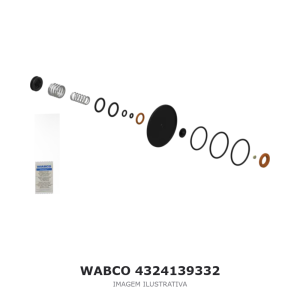 JOGO DE REPARO DO SECADOR DE AR WABCO VOLVO – 4324139332 – imagem ilustrativa